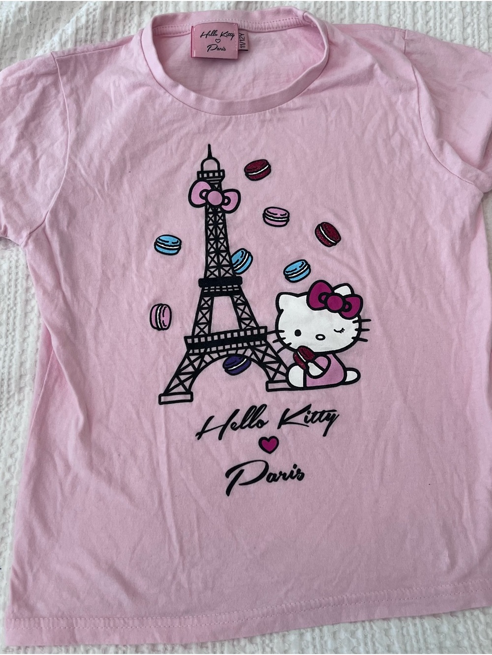 Hello Kitty Pink Eiffel Tower Graphic Tee